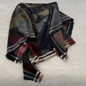 Zara geometric Danish Modern MCM style vibe large size square 53” x 53” versatil